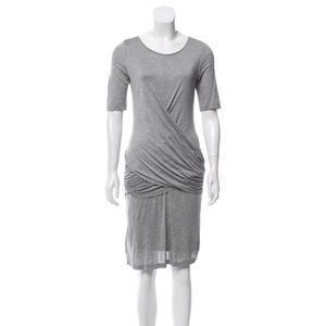 BURBERRY LONDON | Gray Draped Waist Dress
